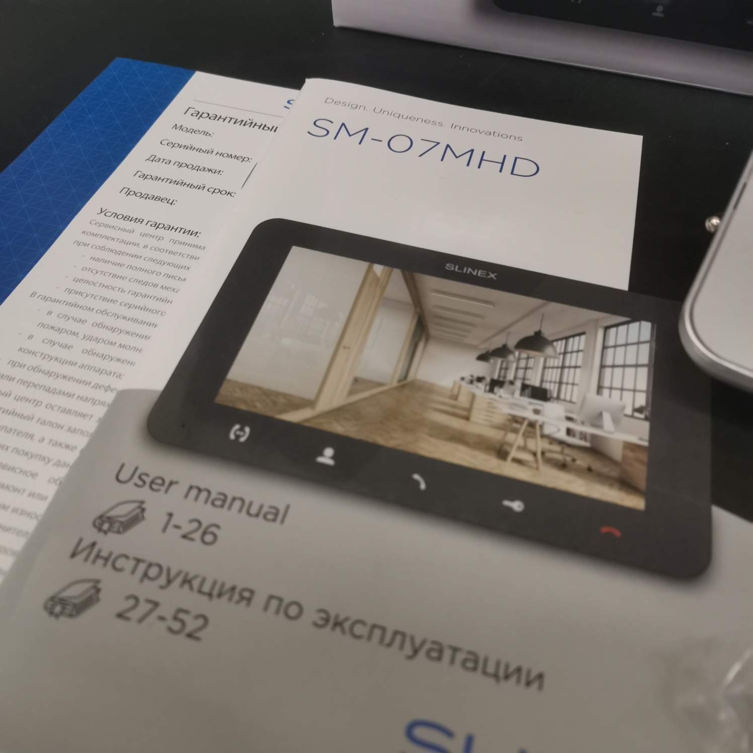 Обзор видеодомофона Slinex SM-07MHD